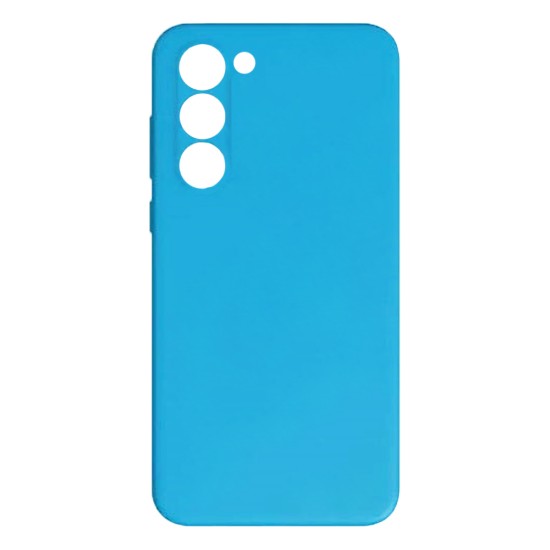 Capa de Silicone com Moldura de Câmera para Samsung Galaxy S23 Azul Claro